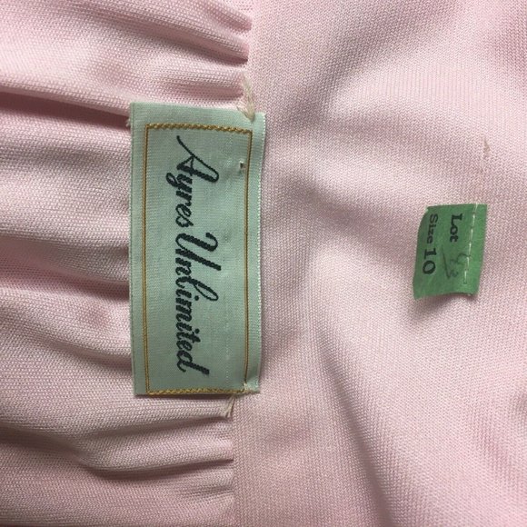 Ayres Unlimited Pink Vtg Maxi Dress Wmns vtg k102 - Picture 8 of 8